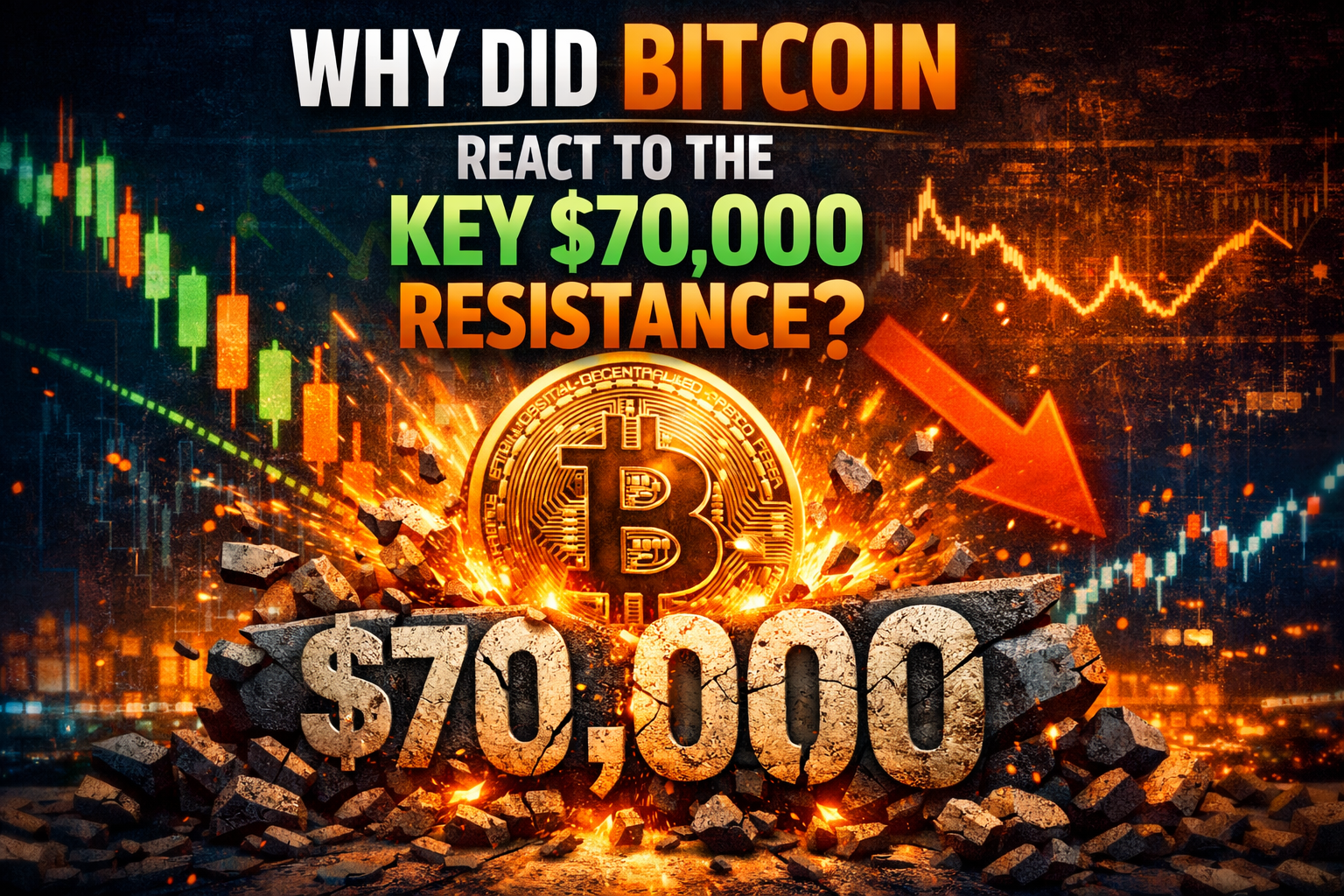 تحلیل واکنش بیت‌کوین به مقاومت ۷۰ هزار دلاری در سال ۲۰۲۶