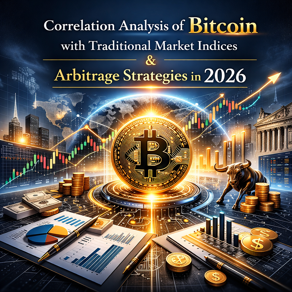 تحلیل همبستگی بیت‌کوین با شاخص‌های سنتی بازار و استراتژی‌های آربیتراژ در ۲۰۲۶