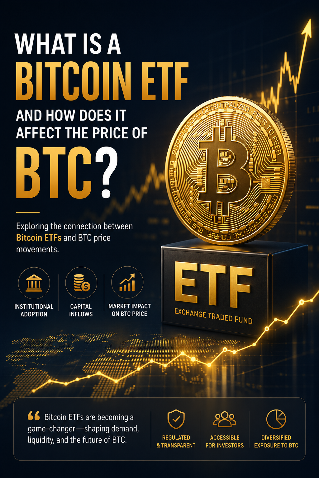 ETF بیت کوین چیست و چگونه روی قیمت BTC تأثیر می‌گذارد؟