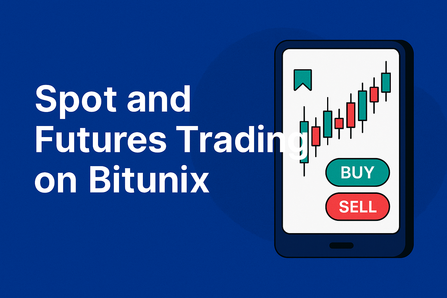 کاور آموزش اسپات و فیوچرز بیت‌یونیکس در موبایل