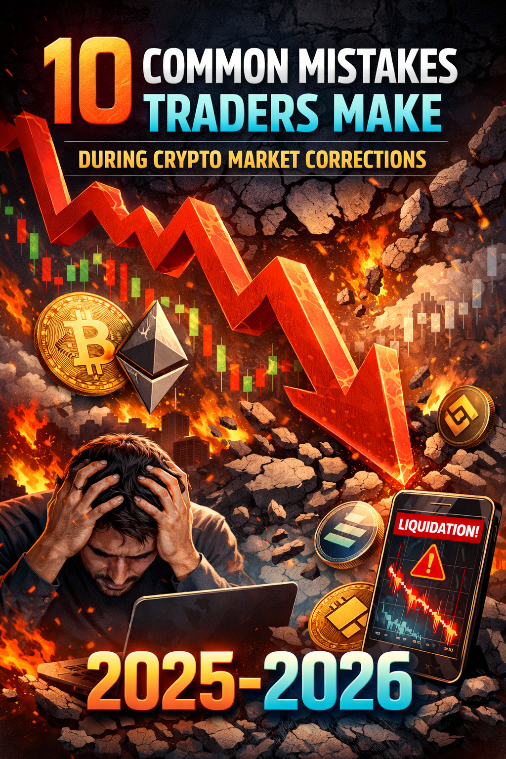 ۱۰ اشتباه رایج تریدرها در دوره‌های اصلاح بازار کریپتو ۲۰۲۵-۲۰۲۶