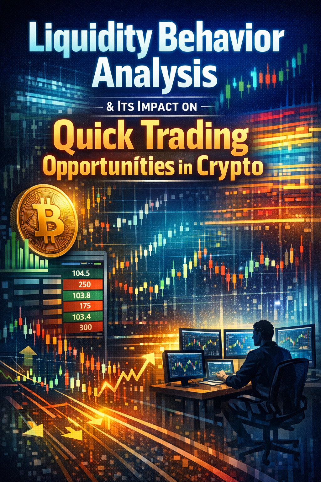 نمودار دفتر سفارش و رفتار نقدینگی در بازار کریپتو برای ترید سریع در سال ۲۰۲۶