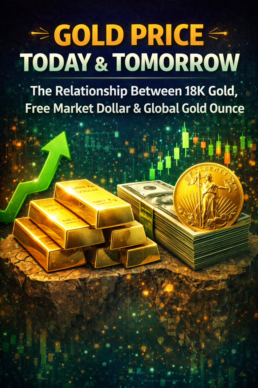 قیمت طلا امروز و فردا و رابطه طلای ۱۸ عیار با دلار و اونس جهانی