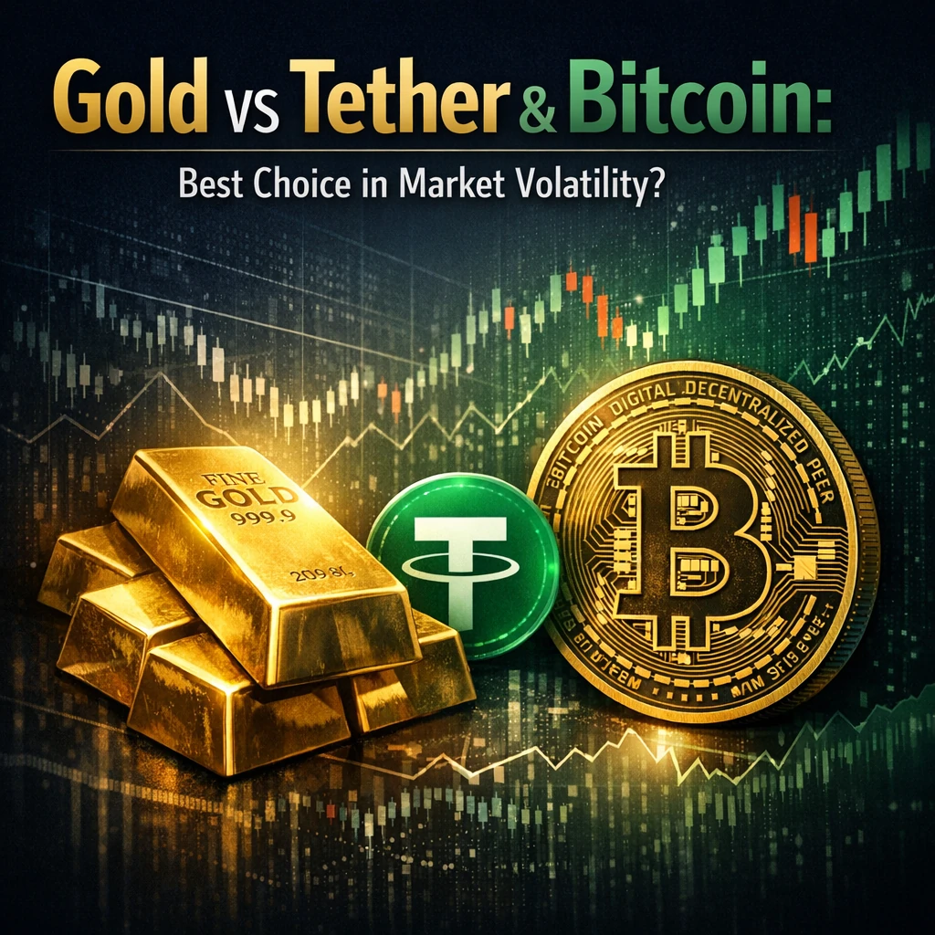 خرید طلا، تتر یا بیت‌کوین در فروردین