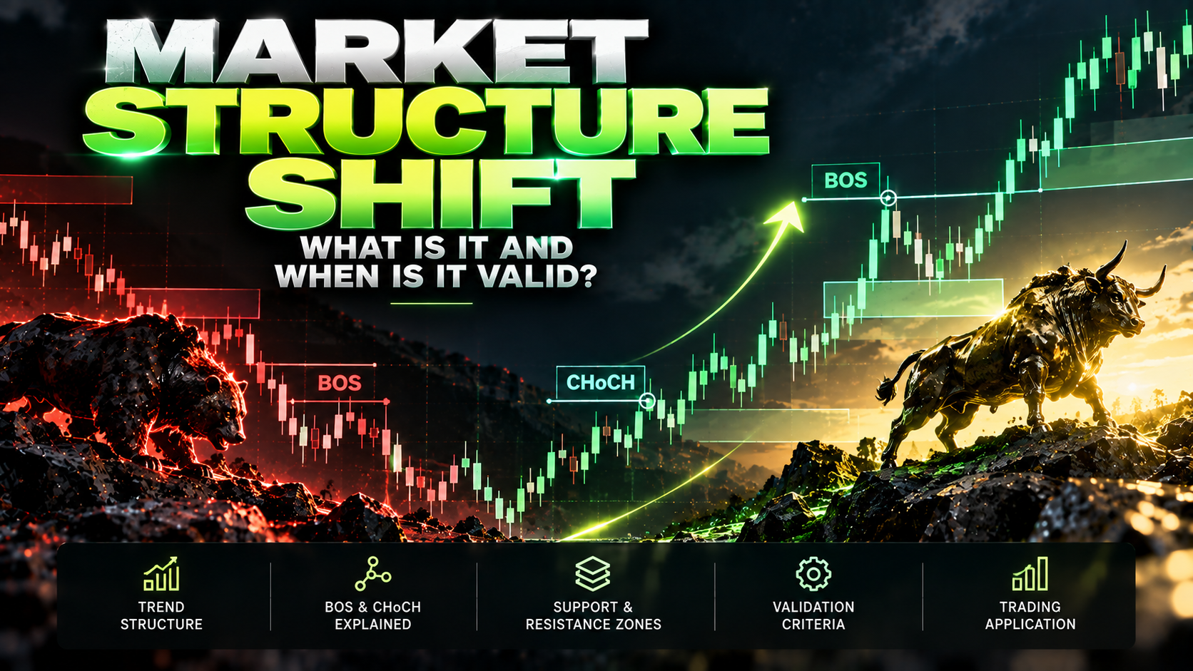 Market Structure Shift چیست و چه زمانی معتبر است؟