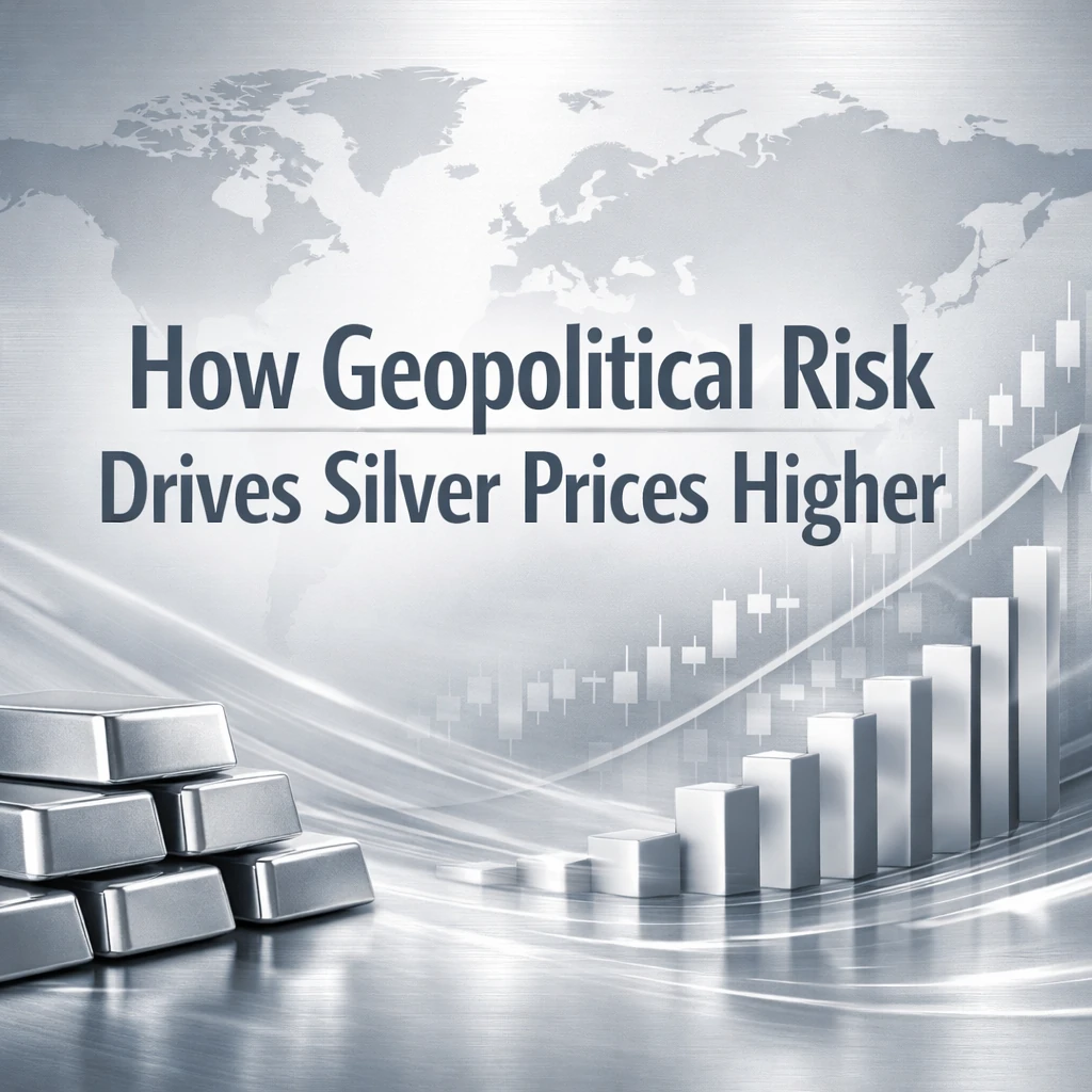 چگونه افزایش ریسک ژئوپلیتیک باعث جهش قیمت نقره می‌شود؟