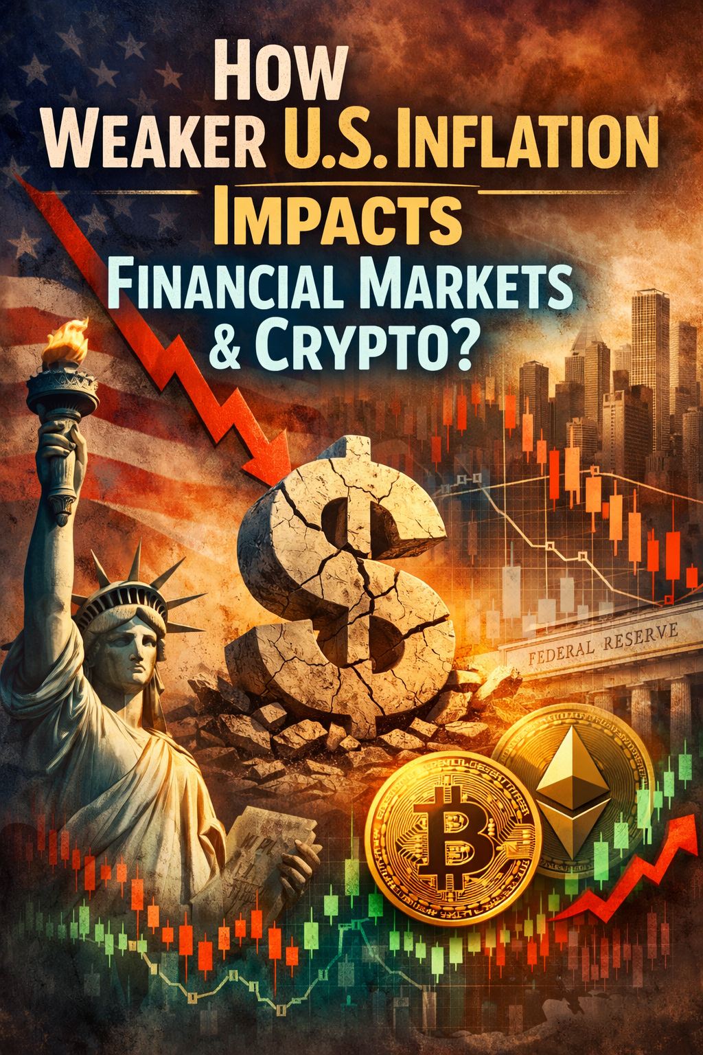 تأثیر تورم ضعیف‌تر آمریکا بر بازارهای مالی و کریپتو در ۲۰۲۶