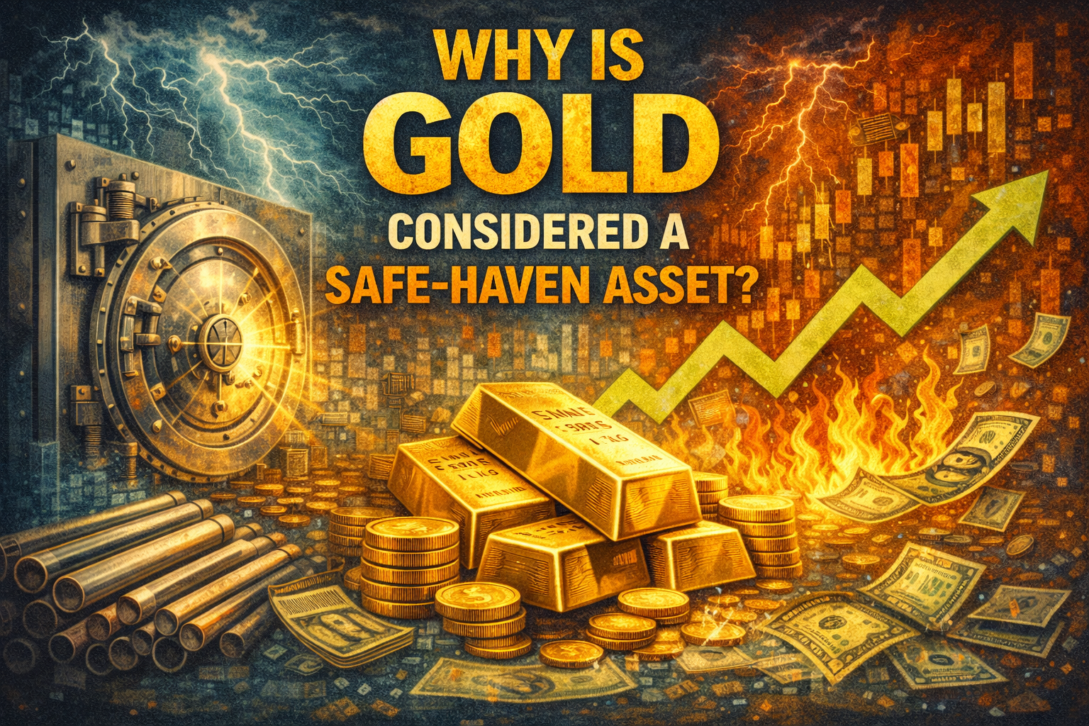 چرا طلا دارایی امن محسوب می‌شود؟ تحلیل نقش طلا در بازارهای مالی